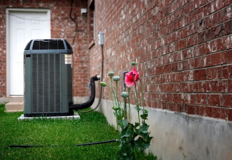 High Efficiency Modern Ac-heater Unit, Energy Save Solution on Backyard